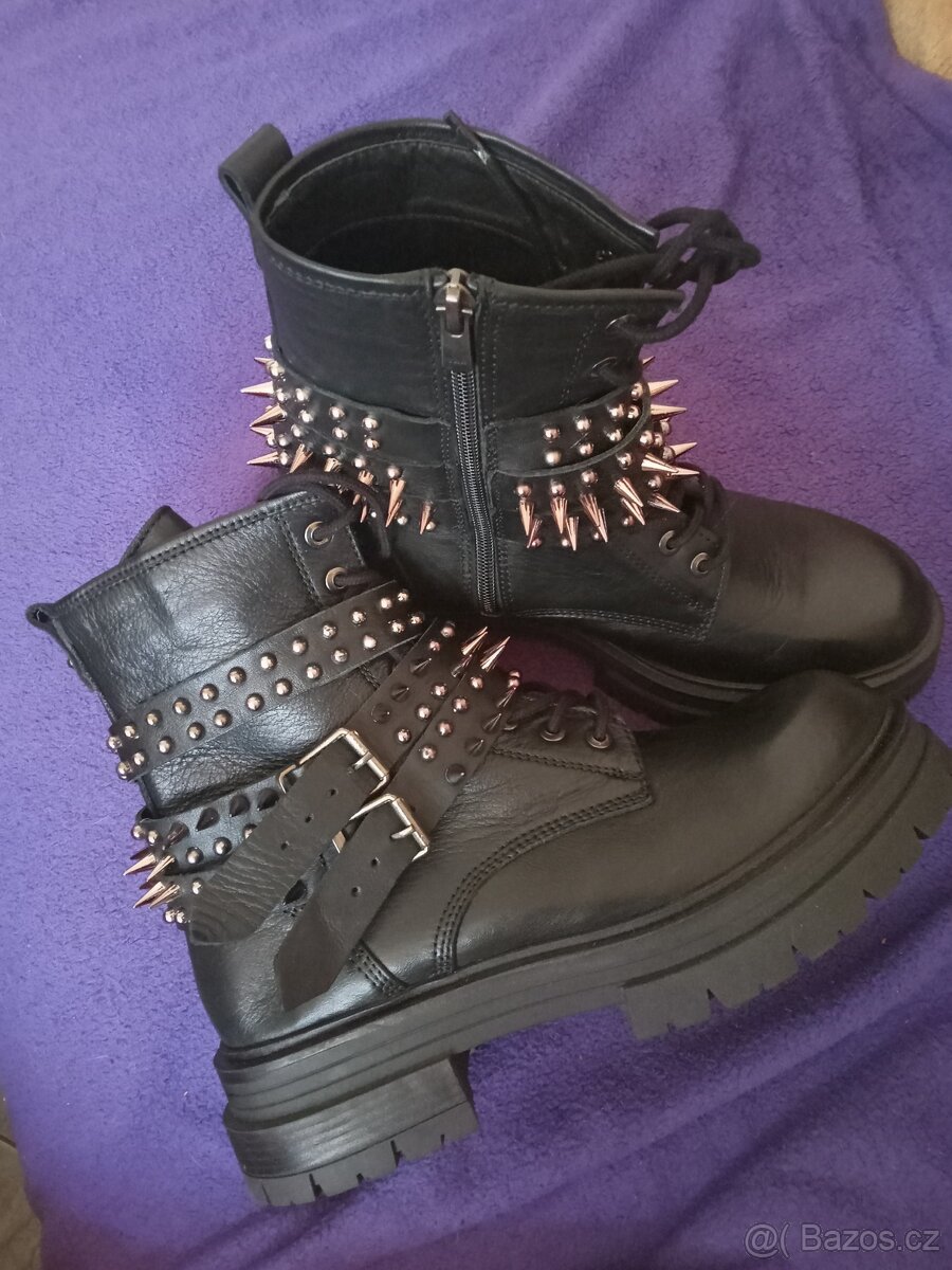 DÁMSKÉ KOŽENÉ BOTY INUOVO-VEL.40 - 5