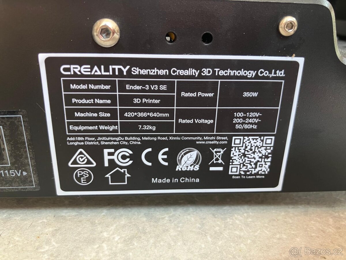 3D tiskárna Creality Ender 3 v3 SE - 5