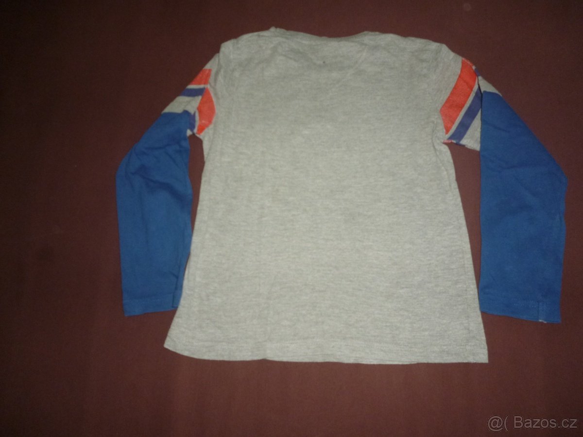 4x Trika s dlouhým rukávem s Myšákem Mickey, vel. 7 let - 5