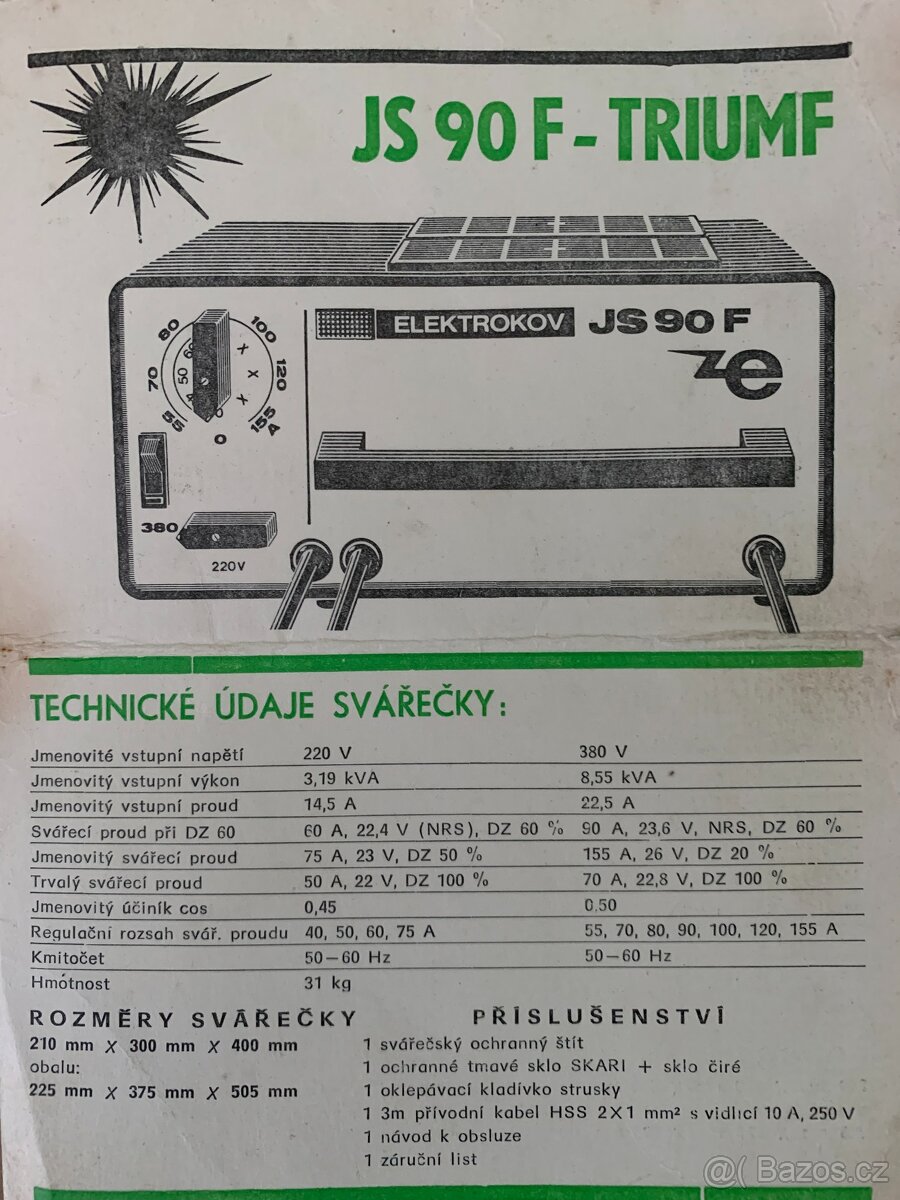Svářečka Elektrokov JS 90F - 5