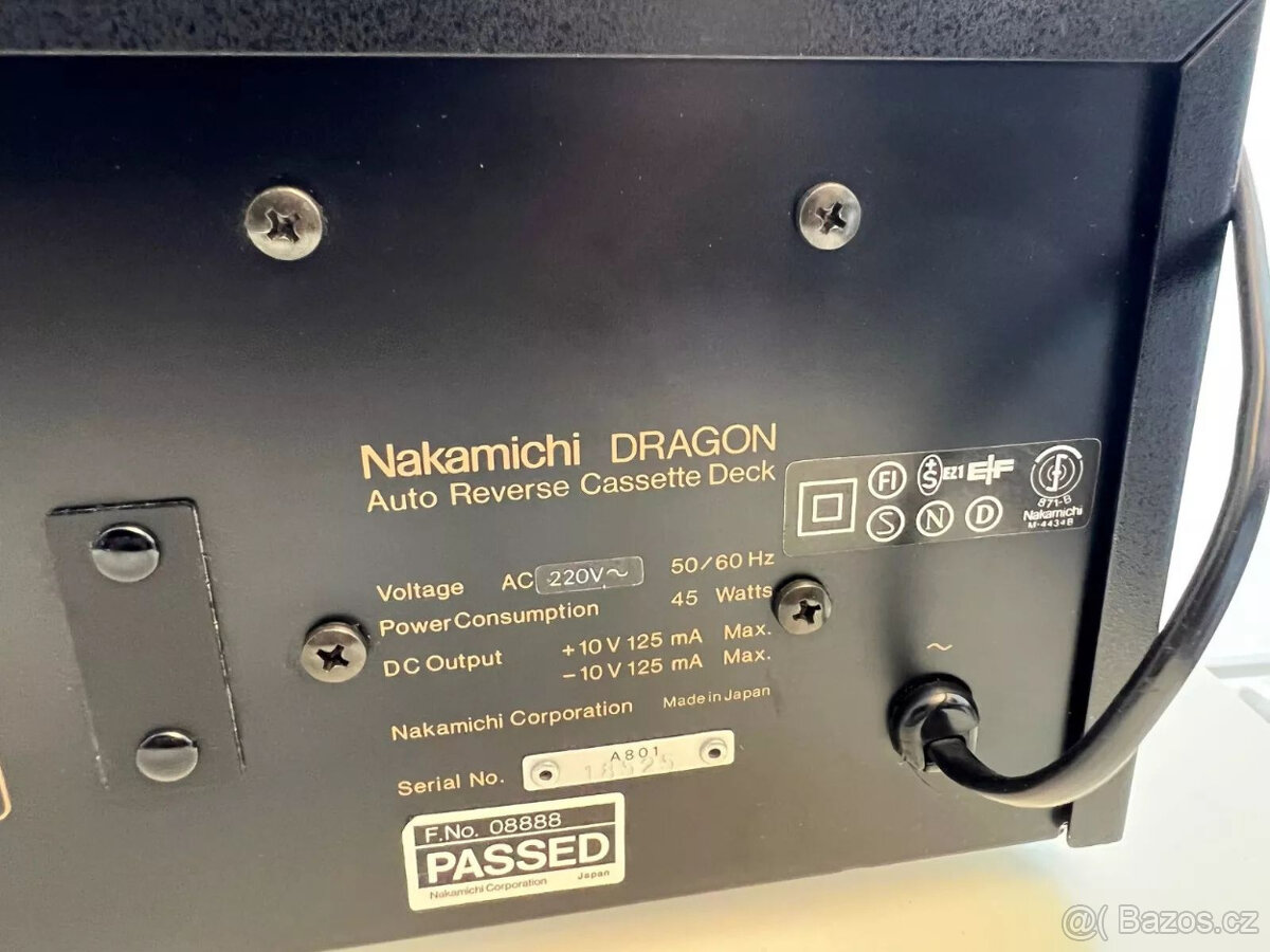 Špičkový kazetový magnetofon Nakamichi DRAGON (kazetový magn - 5