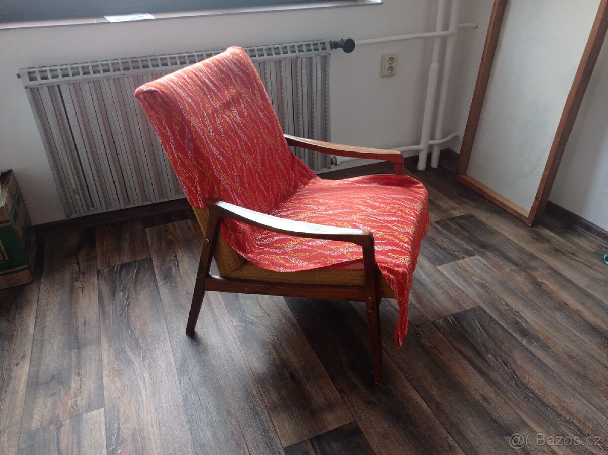 Pohodlné retro křeslo - 5