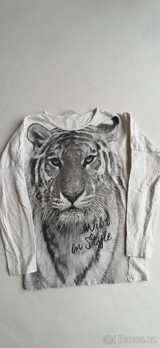4 trička s dl. rukávem, vel. 134/140 - 5