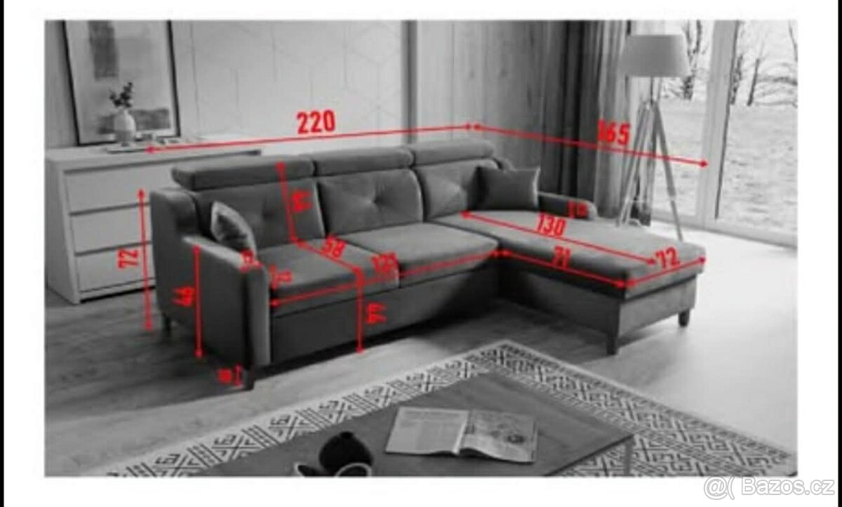 Sedací souprava MARBELLA - pravá, krémová - 5