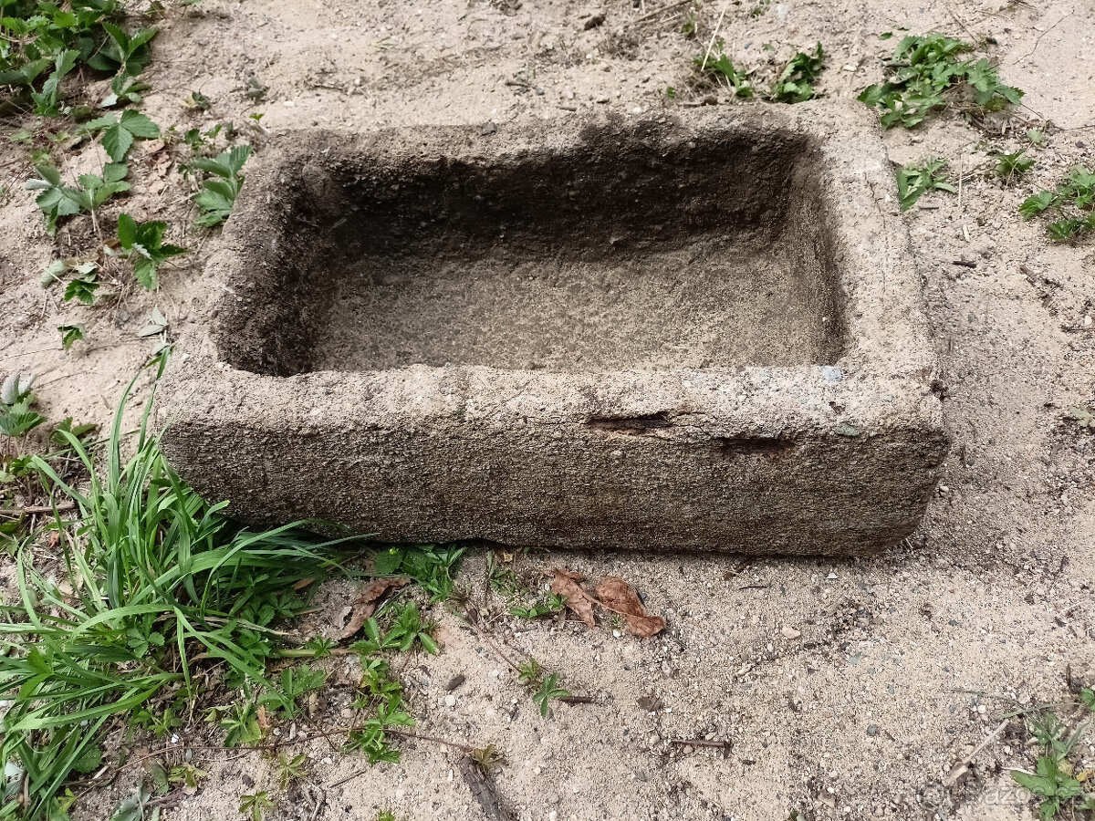 Betonový žlab, koryto, květník, nádoba, dekorace - 5