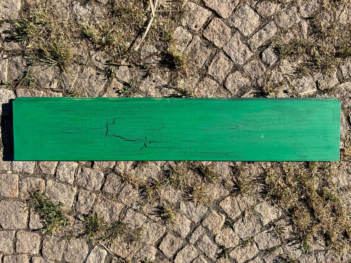 Levný dřevěný obklad Zpuchřelá barva - vintage zelená - 5