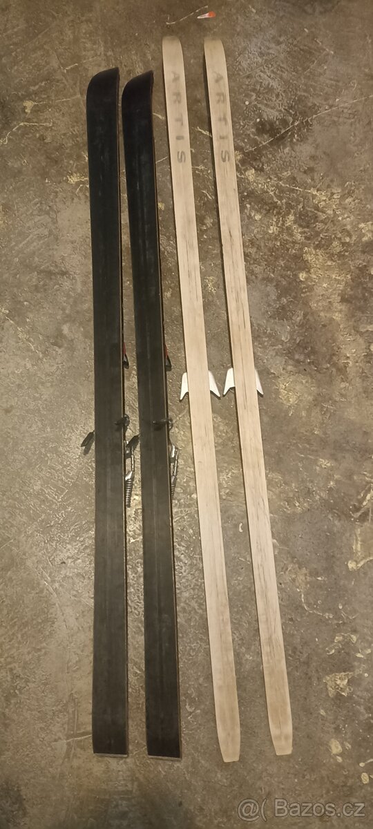 Retro lyže a běžky artis - 5