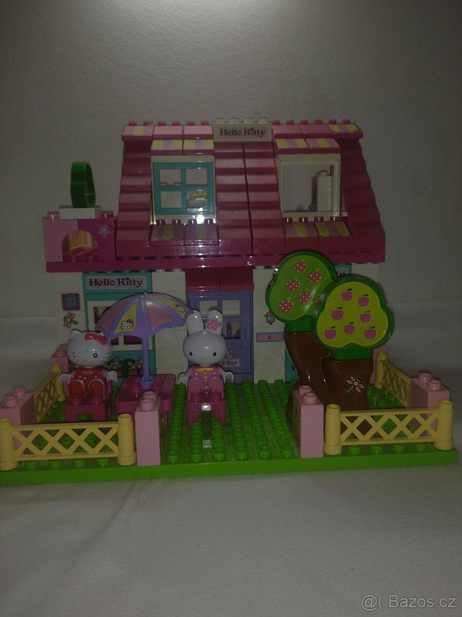 Hello Kitty velký domek se zahradou, stavebnice UNICO Plus - 5