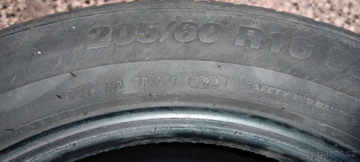 Prodám sadu letních pneu 205/60 R16 - 5
