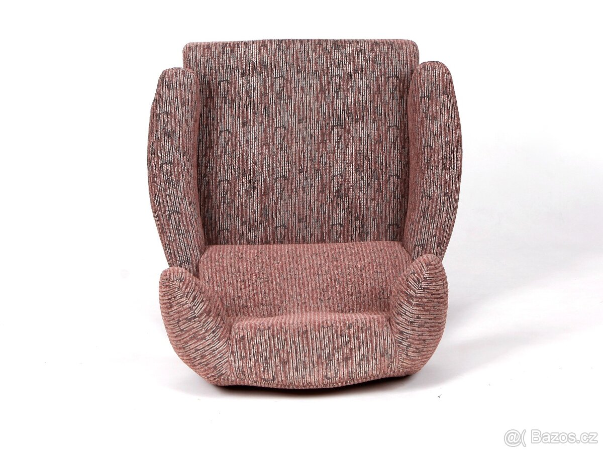 Otočné retro křeslo " Ušák ", TOP stav. - 5