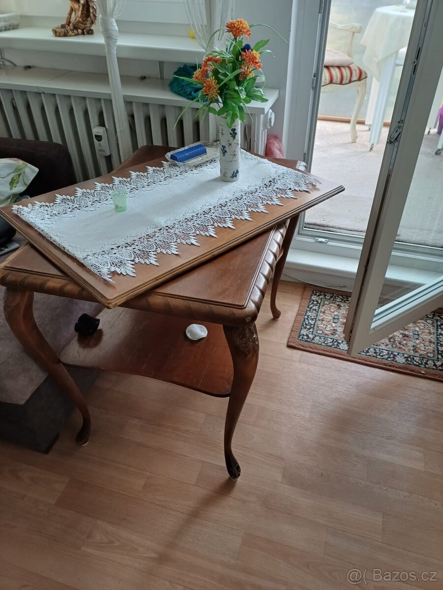 56x 80x 60 Starožitný stůl-Německo - 5