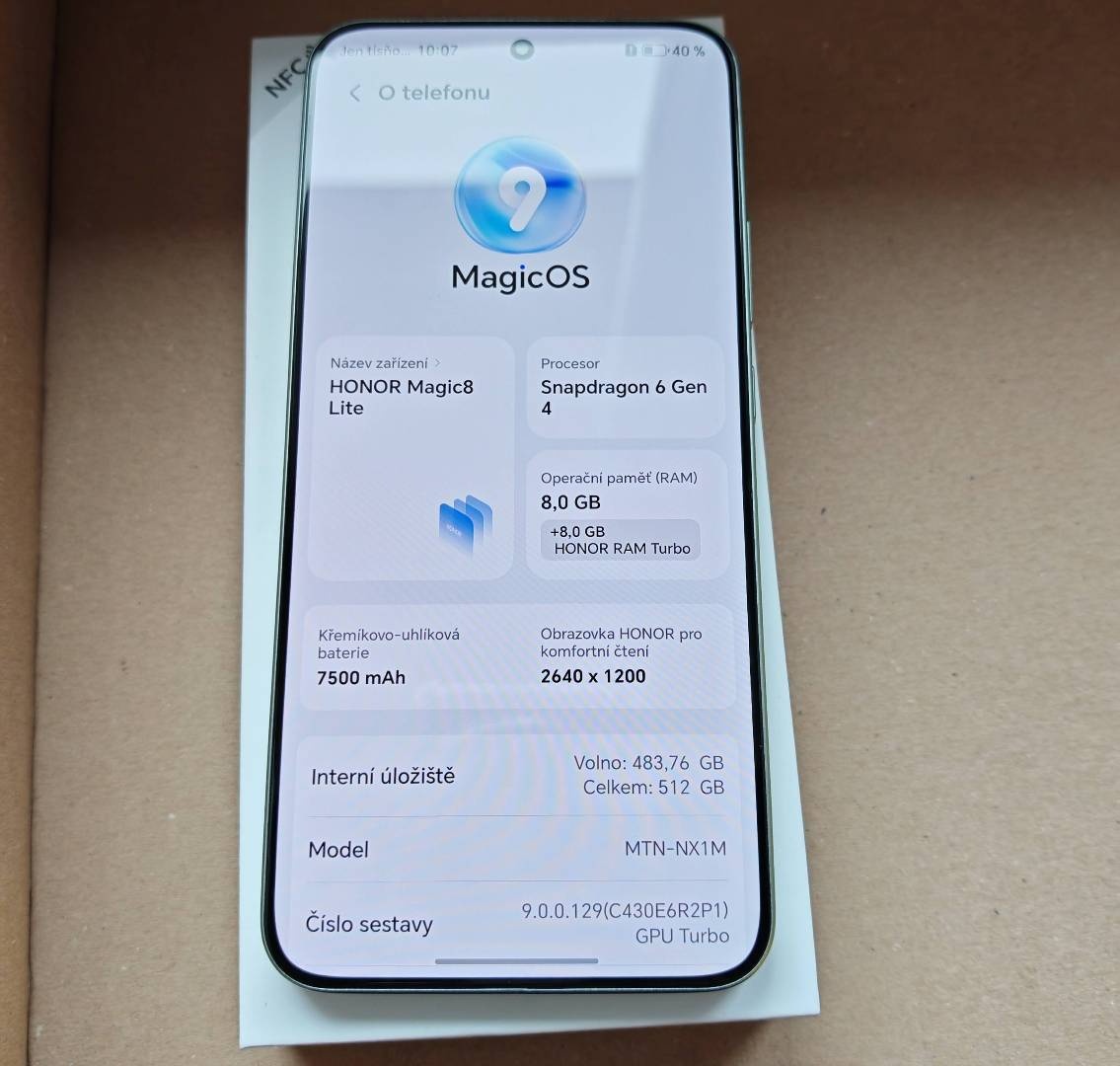 Nový Honor Magic8 Lite 8GB/512GB Forest Green - 5