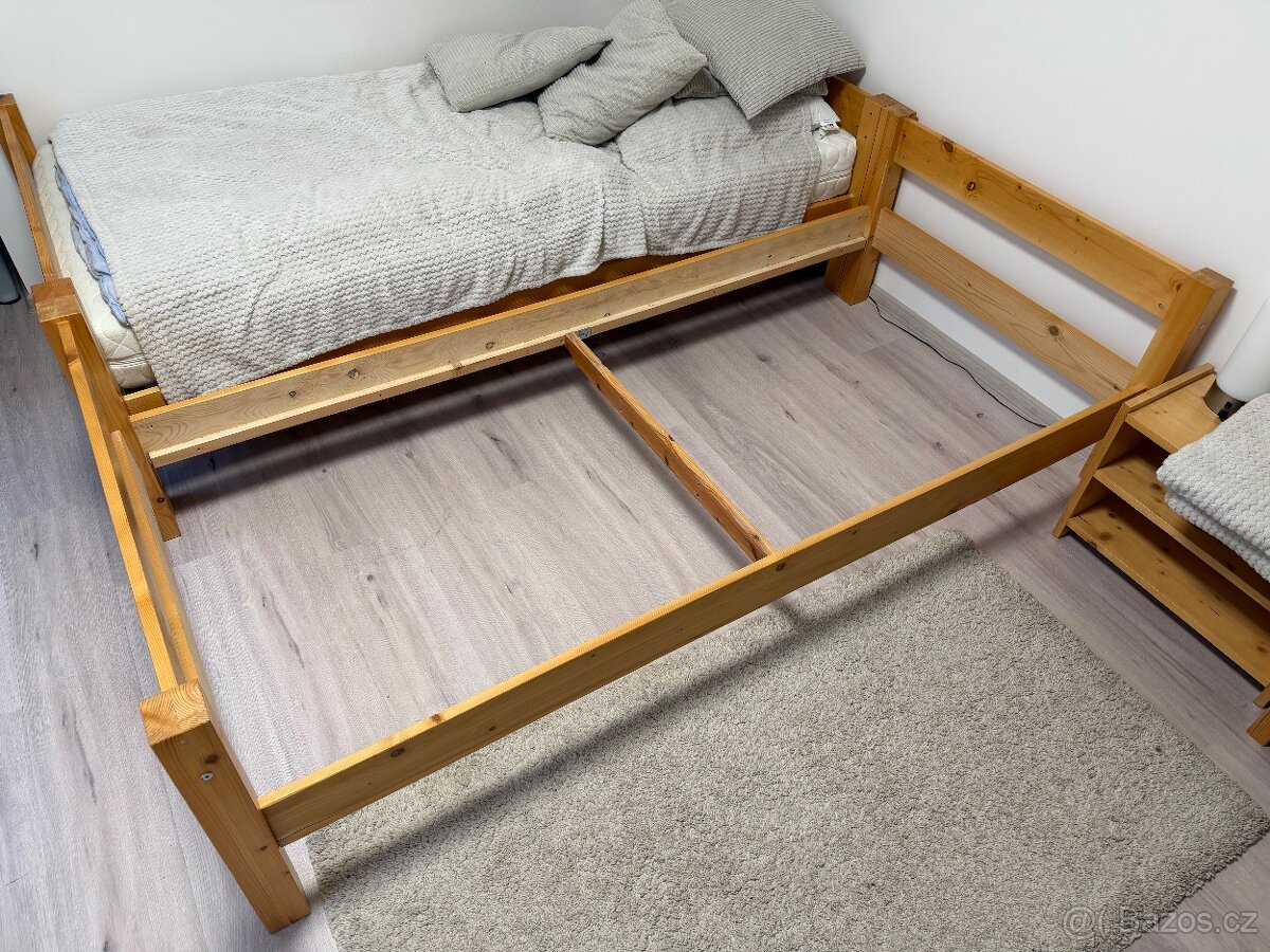 2x posteľ a 2x rošt (90x200 cm) - 5