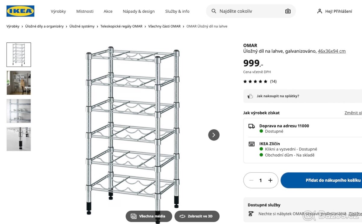 OMAR úložná police na lahve - 5