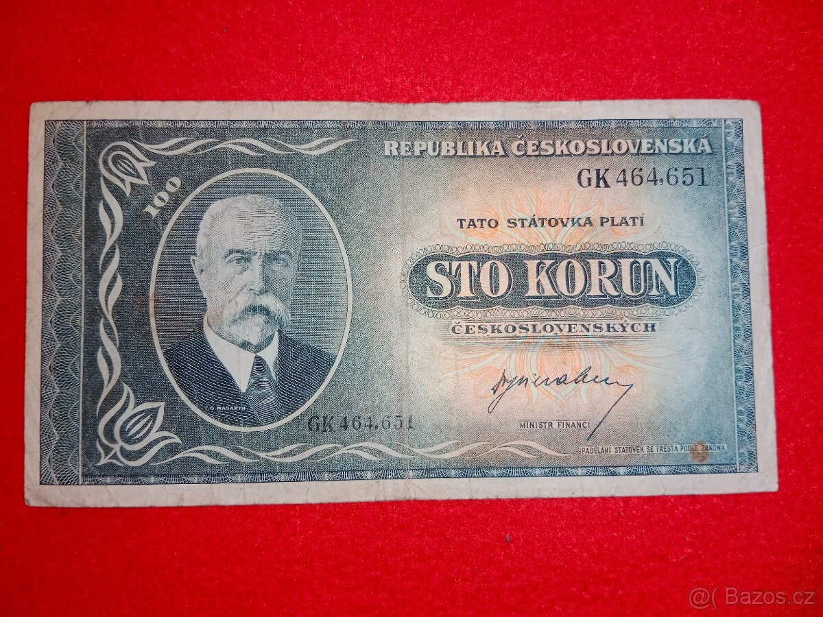 2 ) Československé bankovky 10 ks + 1 ks - celkem 11 ks - 5
