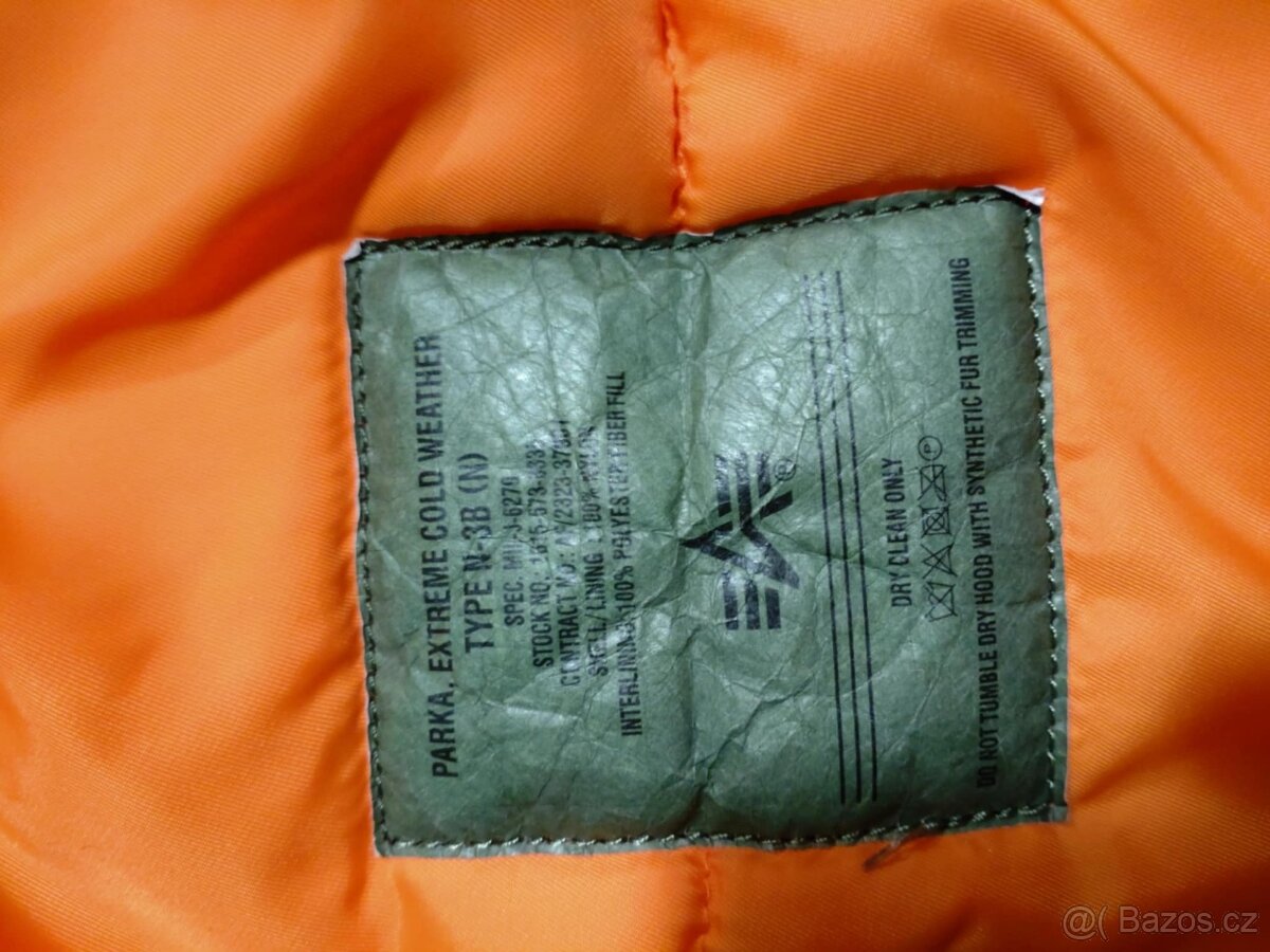 BUNDA N3B ALJAŠKA ALPHA INDUSTRIES OLIVE XXL - 5