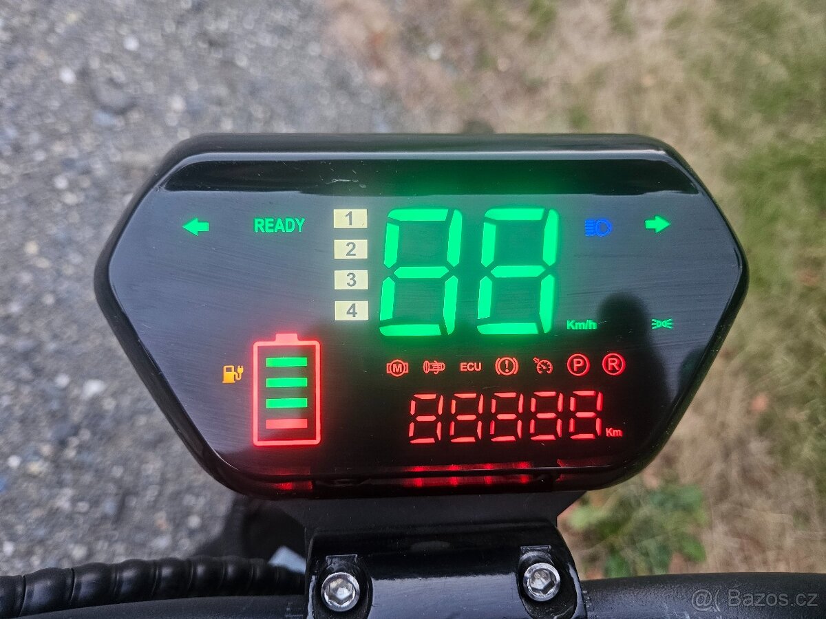 Elektrokoloběžka chopper EcoWheel GR7+ 2000W COC 40Ah matná - 5