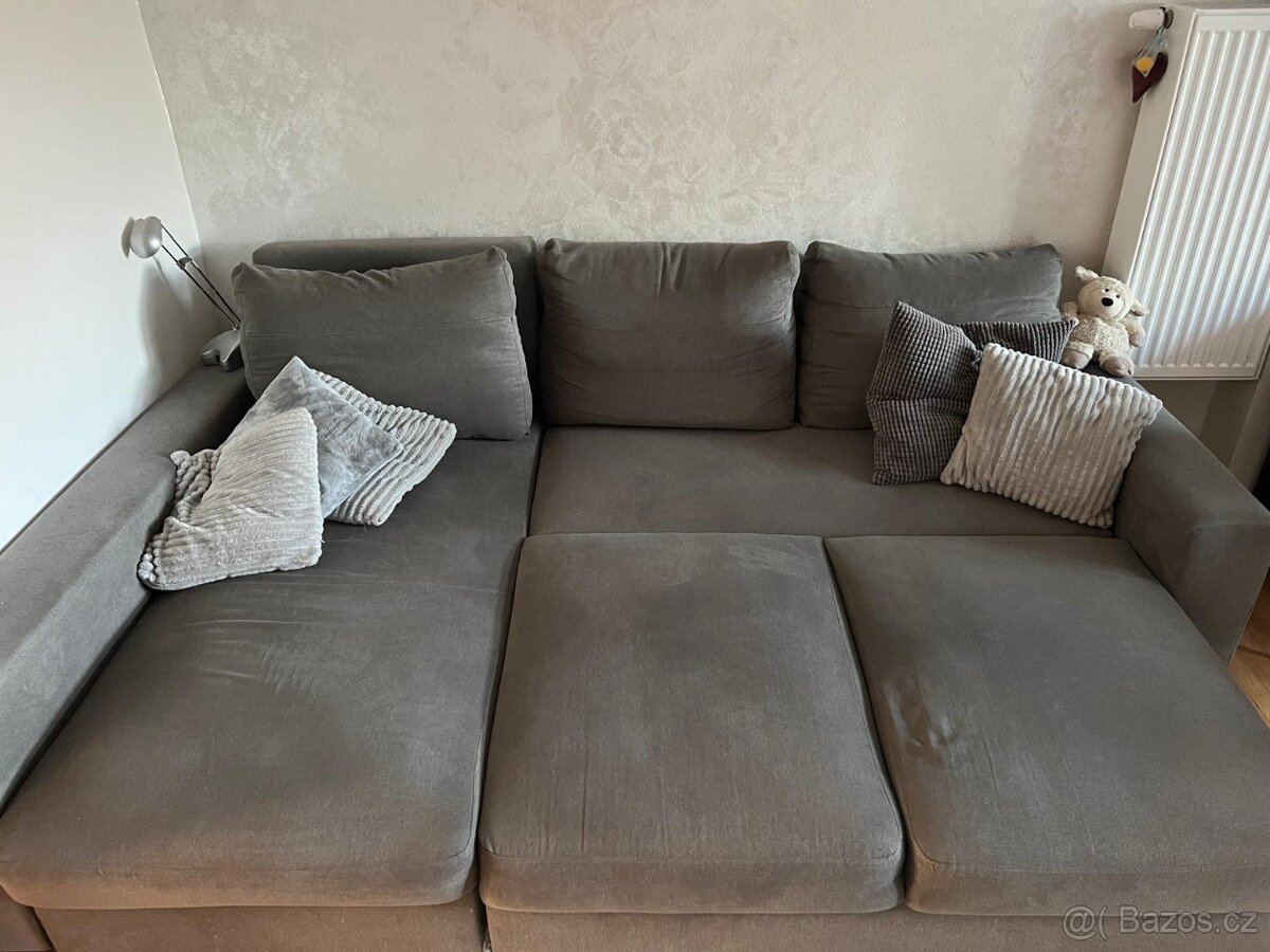 Rozkládací sedací souprava/sedačka s úložným prostorem - 5