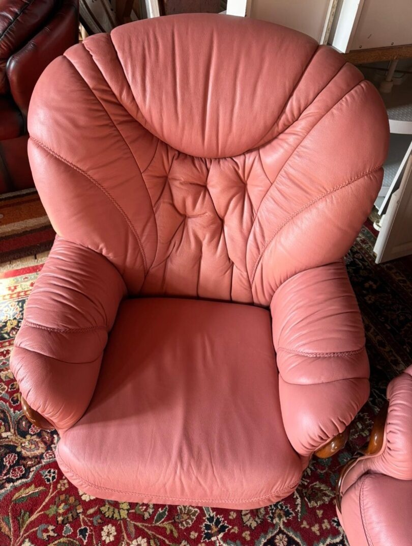 Italská kožená sedačka 3+1+1, 4667 - 5