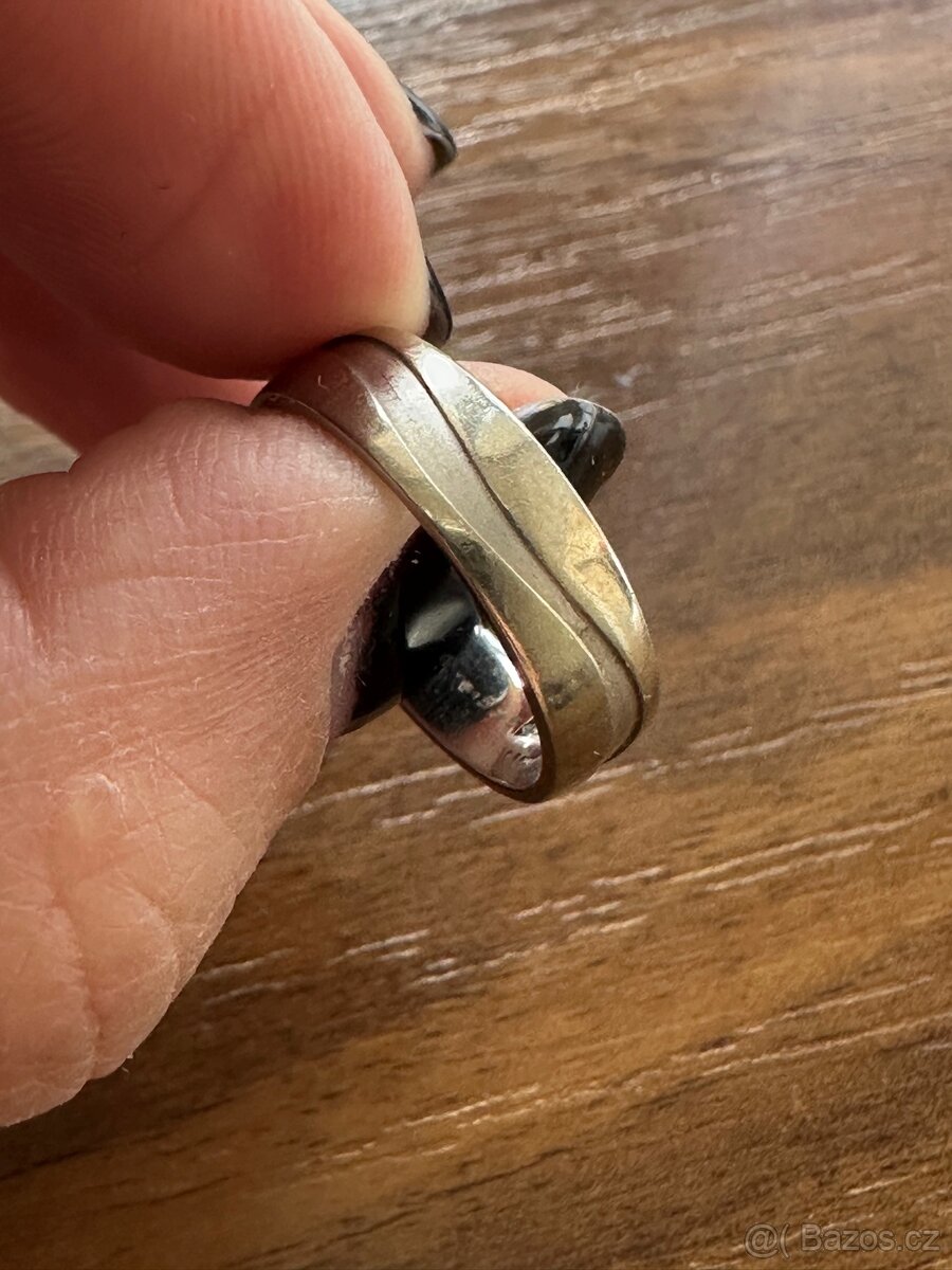 Zlatý prsten, bílé zlato - 5