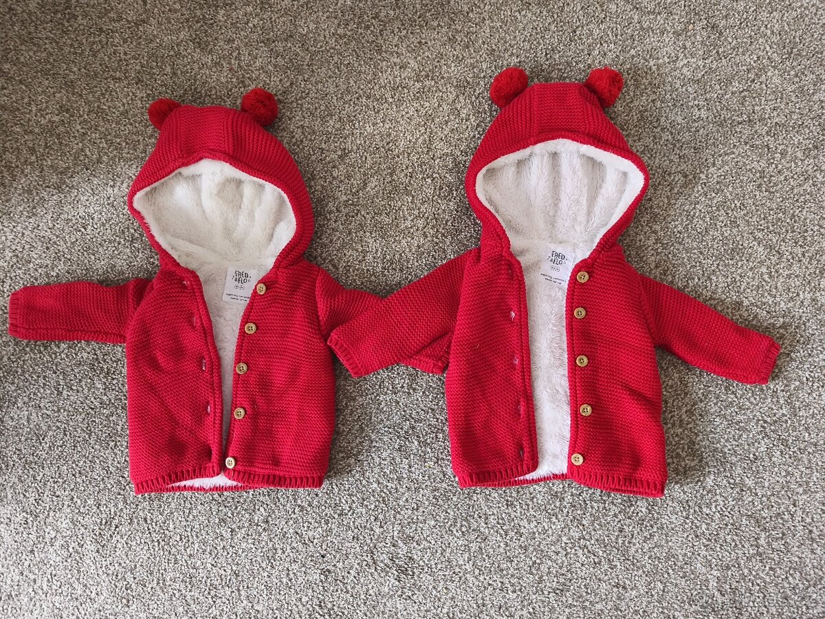 Overaly,kombinézy,svetry,fusaky nejen pro dvojčata 0+, sady - 5