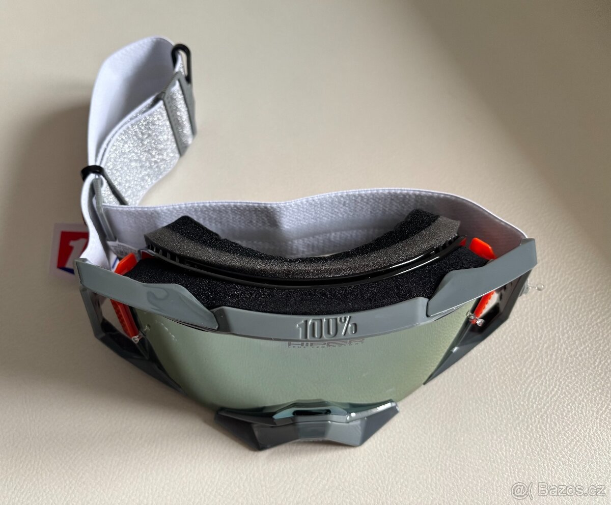 100% Armega Hiper Silver – nové MX/MTB brýle - 5
