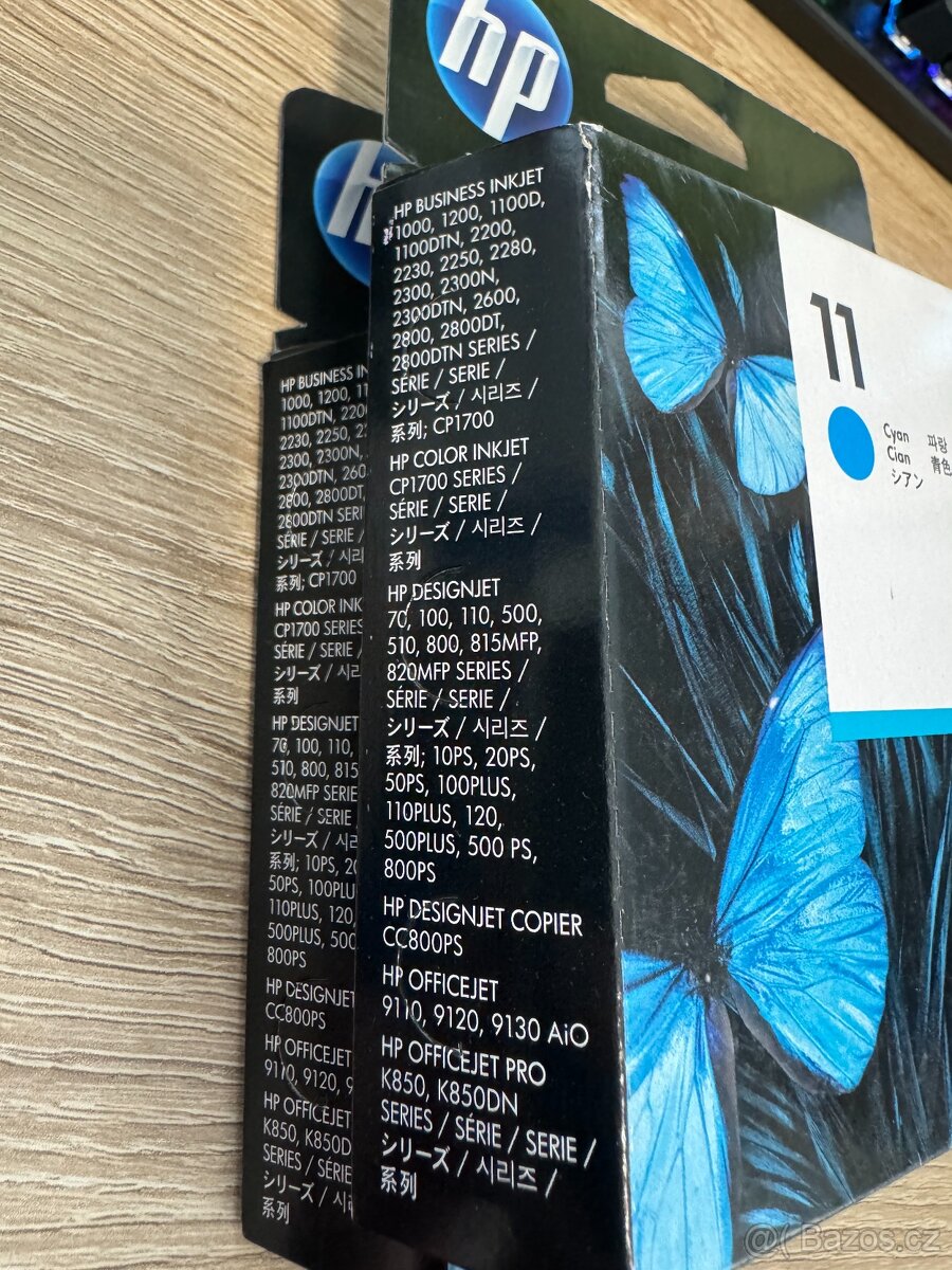 Inkoustové náplně HP 10+11, 7x - 5