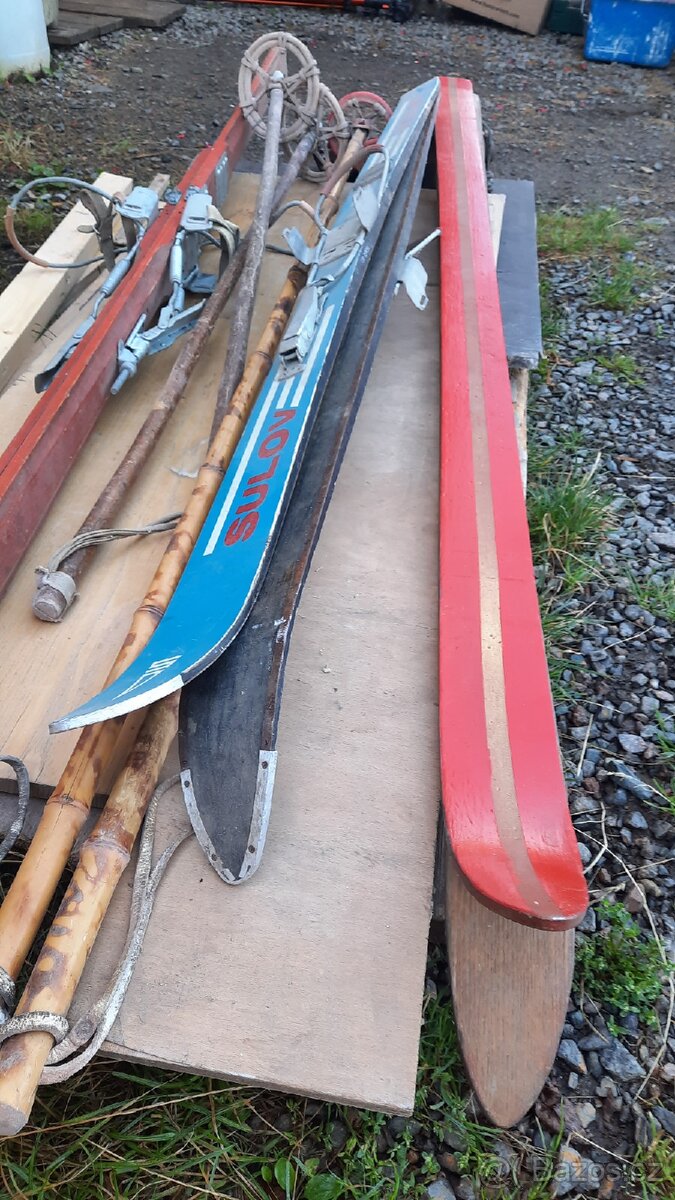 Lyže staré historie starožitnost - 5