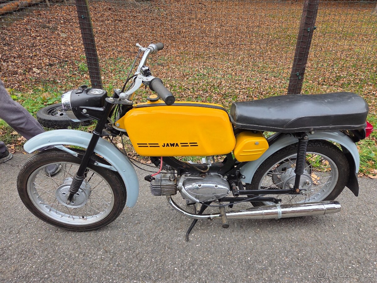 Jawa 23 Mustang bez TP, žlutý funkční, velice pěkný 4. - 5
