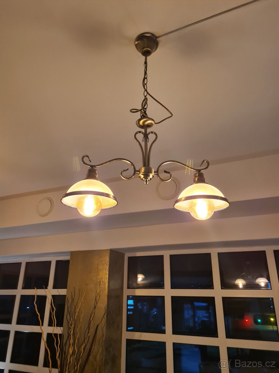 Retro mosazné lustry - 5
