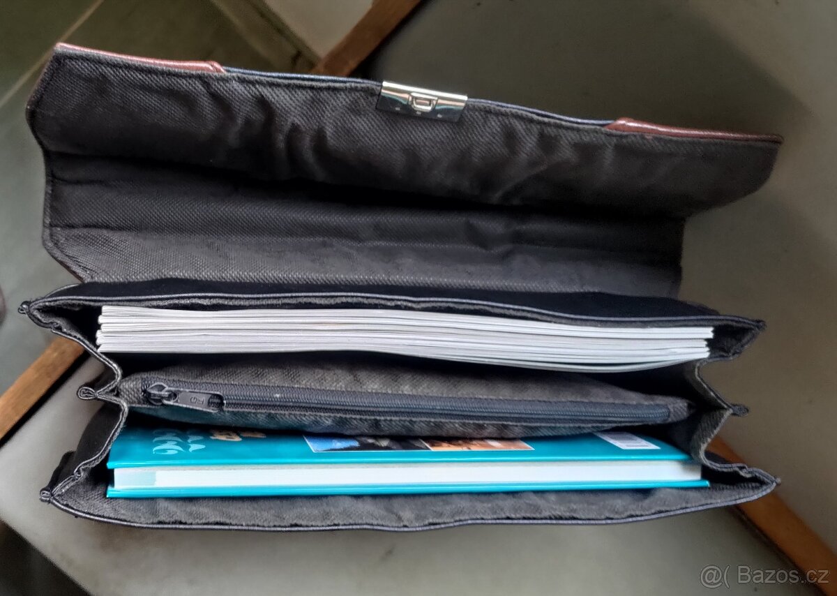 KOŽENÁ AKTOVKA ČERNOHNĚDÁ - 5