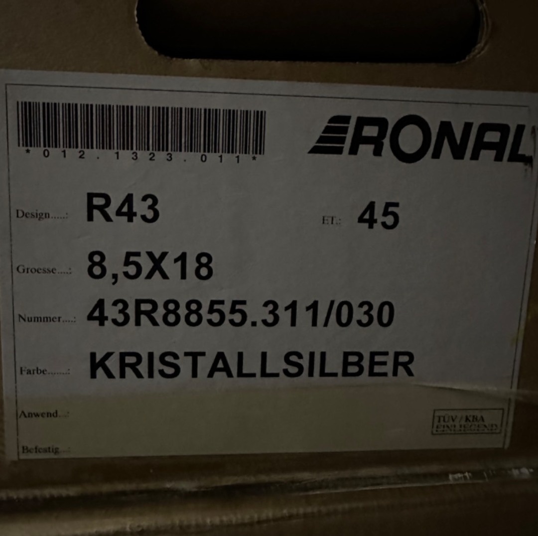 Alu RONAL 5x120 18” NOVE - 5