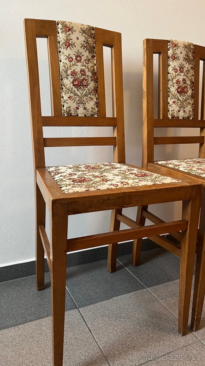 Meziválečný jídelní set 1926 starožitný nábytek - 5