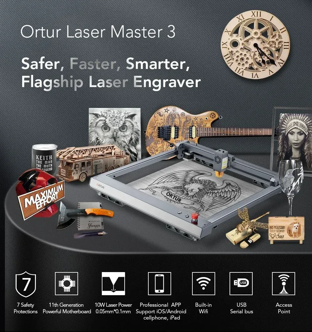 Nová Laserová gravírka - Ortur Laser Master 3 - 5