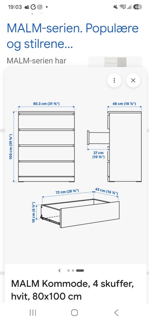 Prodám komodu IKEA MALM - 5