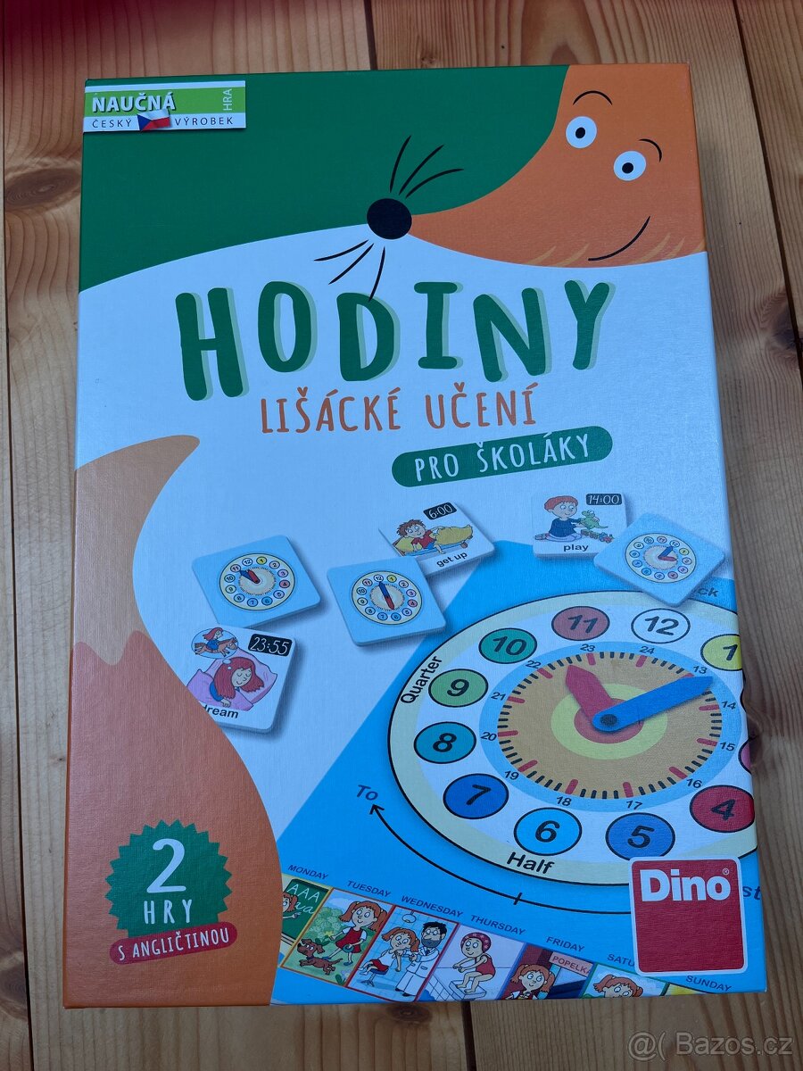 Desková hra na naučení hodin a procvičování angličtiny - 5