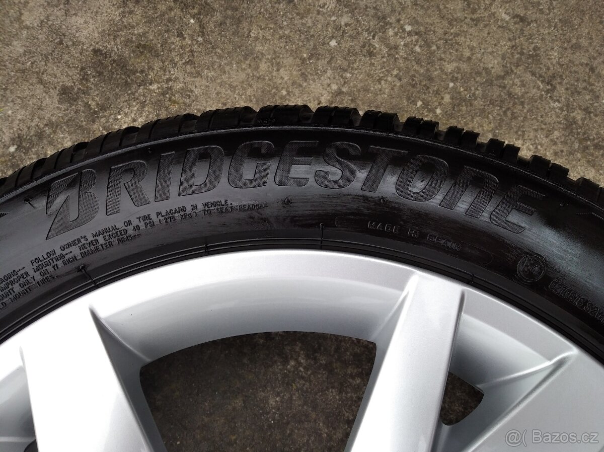 Prodám zánovní zimní alu sadu 17" Škoda Octavia IV - 5