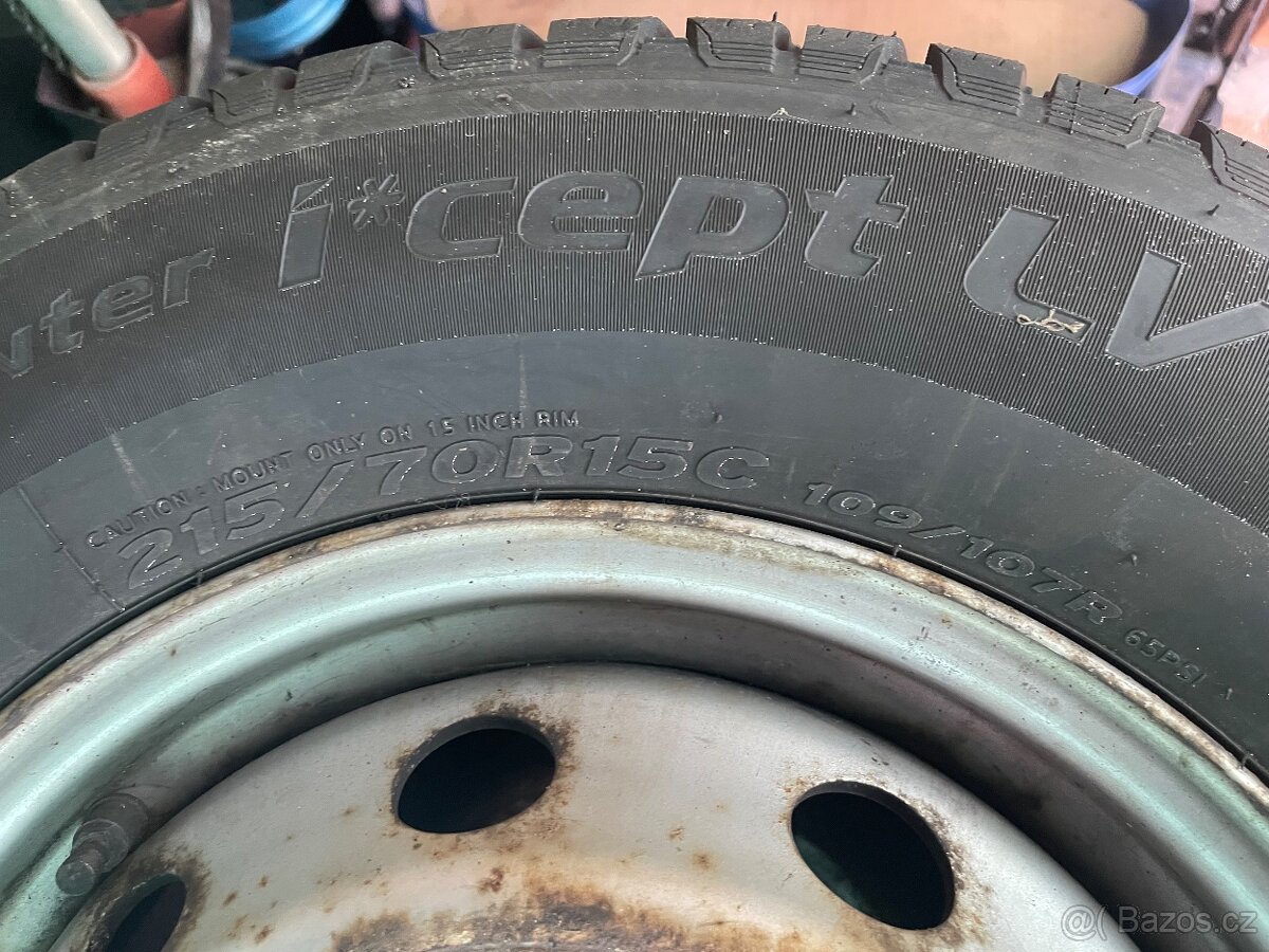 4x 215 70 15c zimní obutá Ducato, Boxer , Jumper - 5