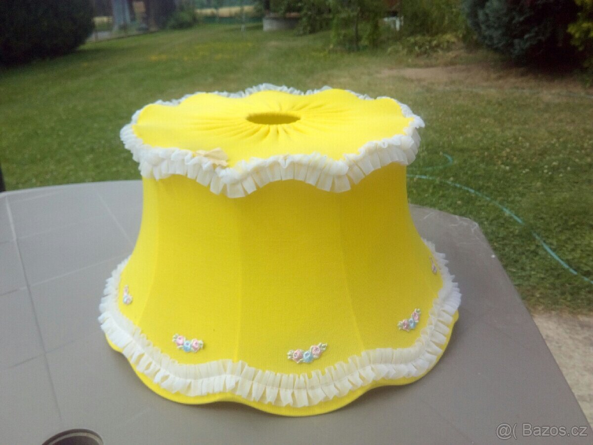 Retro stínidlo na lampu, lustr nepoužité. - 5