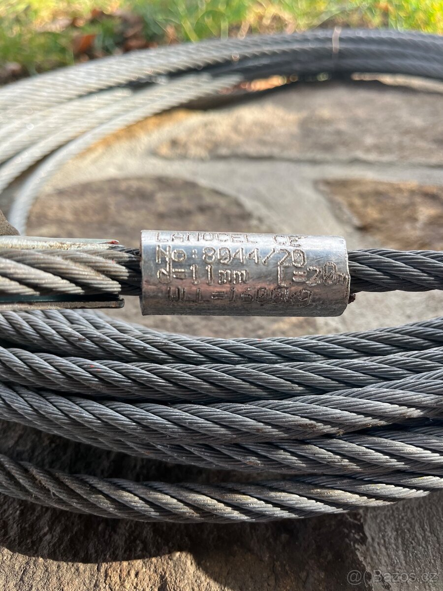 Ocelová lana s hákem - 5