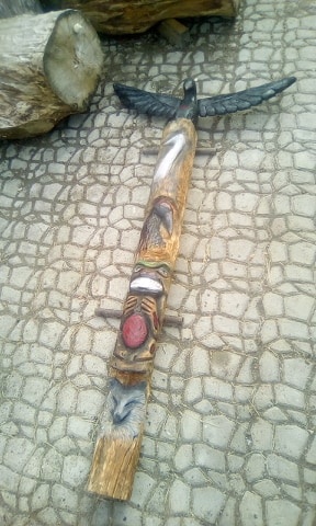 dřevěné sochy, výrob totemů od známého sochaře - 5