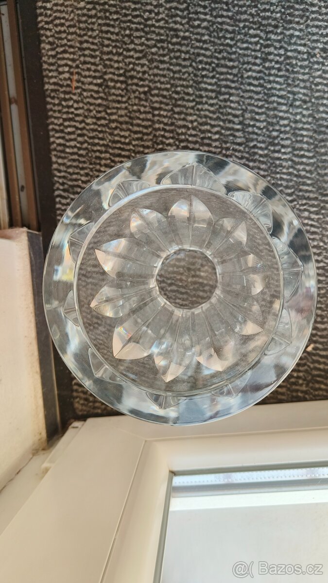 Váza Baccarat France 24cm, váha 4,27kg - 5