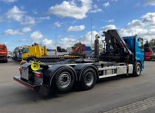 DAF CF340 6x2 - hákový nosič kontejnerů s hydraulickou rukou - 5