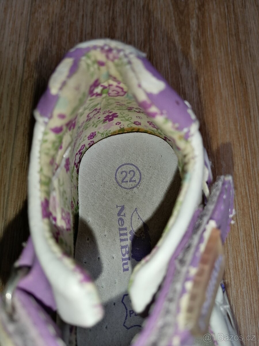 Fialové sandálky - 5