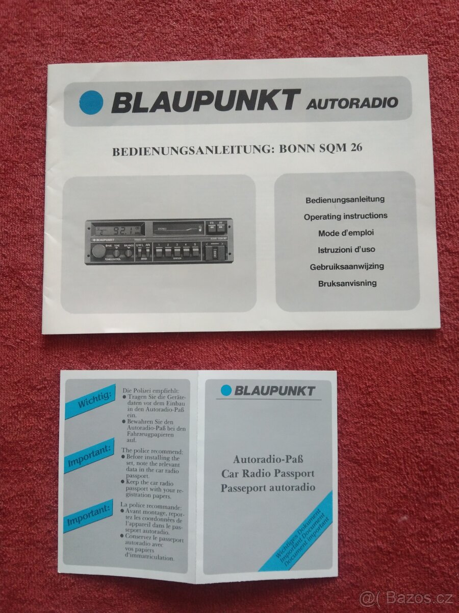 Autoradio blaupunkt BONN SQM 26 - 5