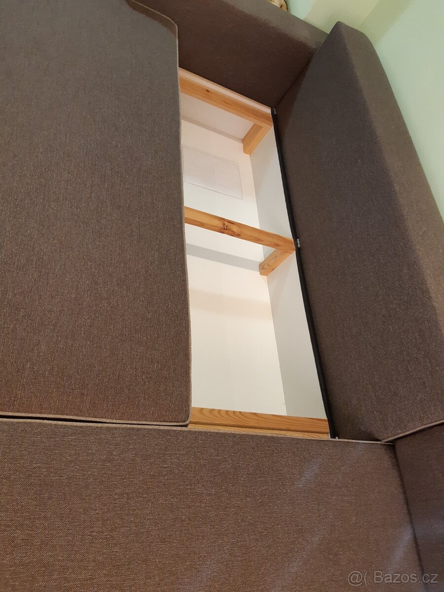 Velká rozkládací rohová sedací souprava - 5
