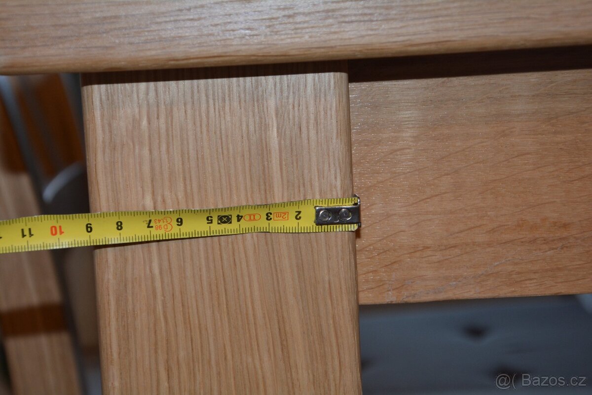 nový masivní dubový stůl, Odvezu a smontuji po celé Čr - 5