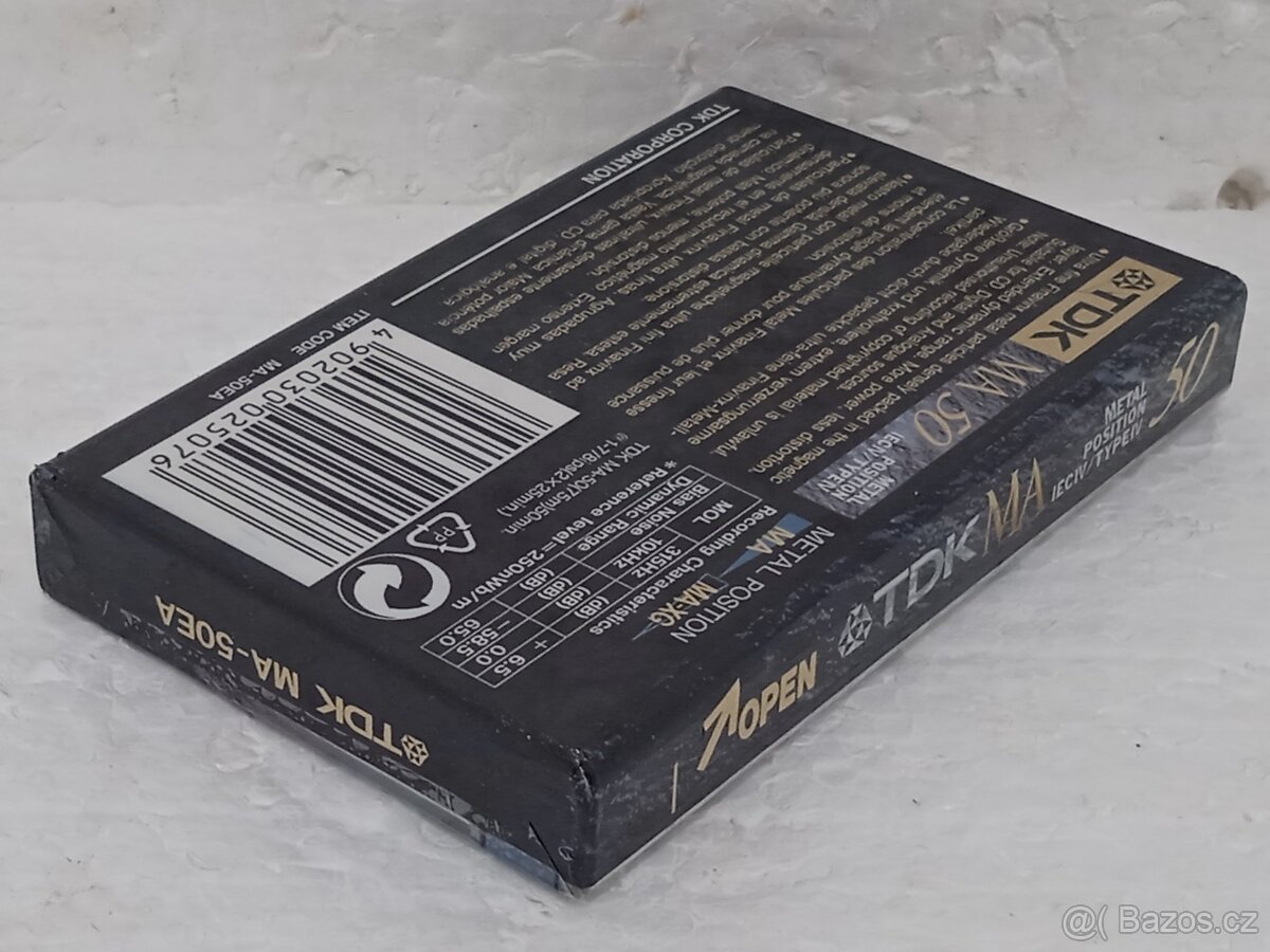 TDK MA50 MA-50EA METAL Retro Audiokazeta - 5