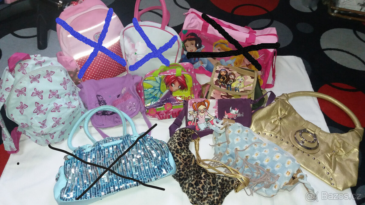 dívčí kabelky,baťůžky,tašky+peněženky - 5