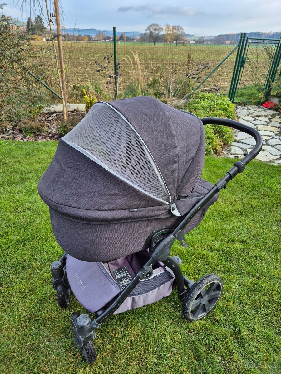 Kombinovaný kočárek Noordi Fjordi III 2022 2v1 - korbička/sp - 5